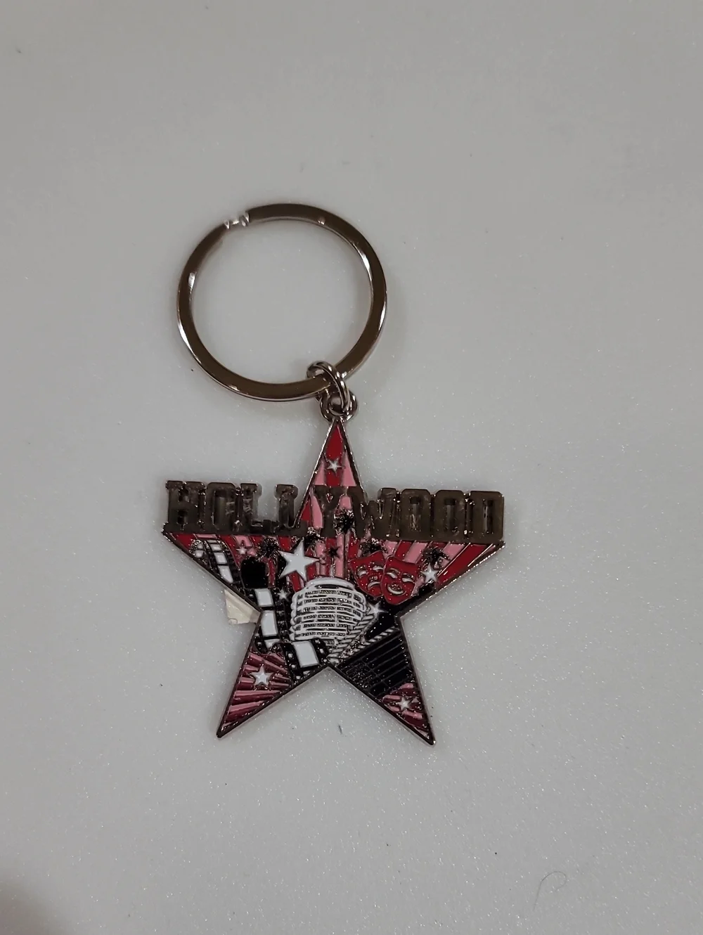 Hollywood Star Keychain - Pink and Silver Women Accessories